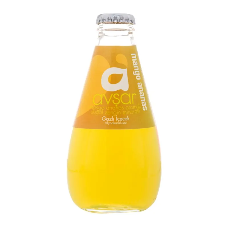 Avşar Mango Ananas Meyveli Soda 200 ml X 24 Adet